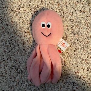 Inky the pink octopus Ty beanie baby Style 4028